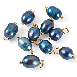 10Pcs Natural Cultured Freshwater Pearl Pendants&nbsp;HJEW-TAC0181