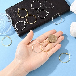 10Pcs Brass Hoop Earrings&nbsp;KK-YW0003-68G