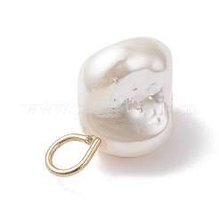 Electroplated Shell Pearl Nuggets Charms&nbsp;PALLOY-JF04641-01