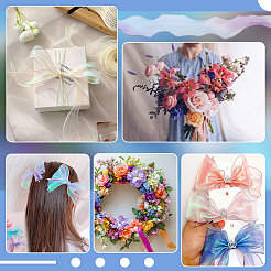 12M Gradient Color Wrinkle Gauze Ribbon&nbsp;OCOR-ME0001-80