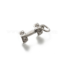 Brass Micro Pave Cubic Zirconia Charms&nbsp;KK-P295-19P