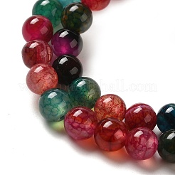 Dyed Natural Agate Beads Strands&nbsp;G-R262-6mm-1