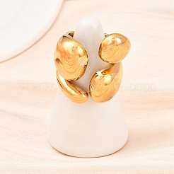 304 Stainless Steel Cuff Open Rings&nbsp;LS-RJEW-D336-03G