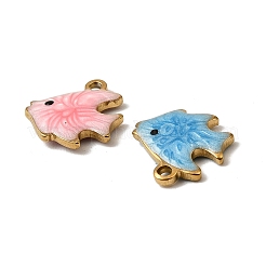 304 Stainless Steel Enamel Charms&nbsp;STAS-P405-01A-G