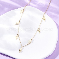 304 Stainless Steel Snake Tassel Necklaces&nbsp;NJEW-R026-20G