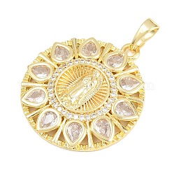 Brass Micro Pave Cubic Zirconia Pendants&nbsp;LS-KK-F938-31G-03