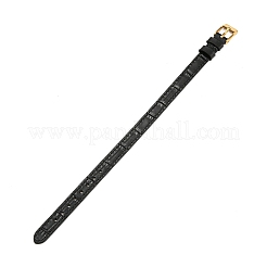 Leather Textured Bracelet Straps Slide Wristbands for Slide Charms&nbsp;AJEW-K232-01G-08