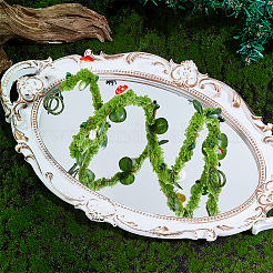 Plastic & Iron Flower Garland Arm Bracelet Rattan&nbsp;AJEW-GF0014-06