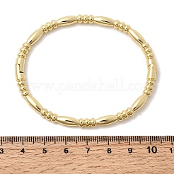 Barrel Brass Hinged Bangles for Women&nbsp;BJEW-H639-05A-G