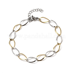 304 Stainless Steel Link Chain Bracelets for Women&nbsp;BJEW-A051-02GP