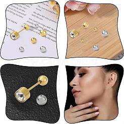 40Pcs 10 Styles 304 Stainless Steel Ear Nuts&nbsp;STAS-FS0002-20