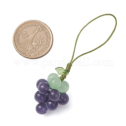 3Pcs Cat Eye Grape Pendant Decorations&nbsp;HJEW-TA00415