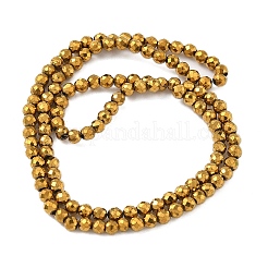Electroplate Synthetic Magnetic Hematite Beads Strands&nbsp;G-A263-B01-02