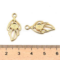 304 Stainless Steel Pendant Cabochon Settings&nbsp;STAS-A089-18G