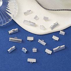 120Pcs 6 Styles Iron Ribbon Crimp Ends&nbsp;IFIN-YW0003-22