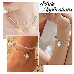 6Pcs 2 Colors Brass with Cubic Zirconia Pendants&nbsp;KK-CJ0003-52