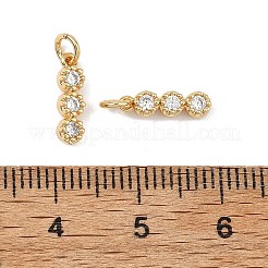 SHEGRACE Brass Pave Cubic Zirconia Pendants&nbsp;XGRQ3P037-585G