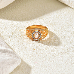 Brass Micro Pave Cubic Zirconia Finger Rings for Women&nbsp;FE1948