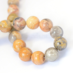 Natural Crazy Lace Agate Round Bead Strands&nbsp;X-G-E334-8mm-20