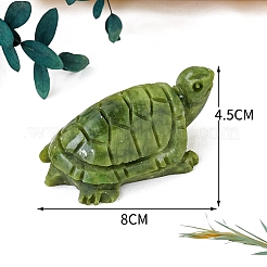 Natural Xiuyan Jade Turtle Sculpture Display Decorations&nbsp;PW-WG76A79-01