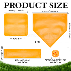 9Pcs 3 Colors 26 Hole TPE Pickleball for Outdoor Sports&nbsp;AJEW-MA0001-31