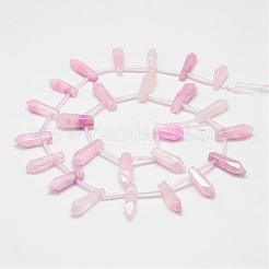 Natural Crystal Pointed Bead Strands&nbsp;G-G940-03