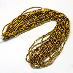 Plated Glass Seed Bead Strands&nbsp;SEED-R027-E02