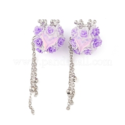 Handmade Luminous Polymer Clay Rhinestone Beads&nbsp;CLAY-H003-09P-01