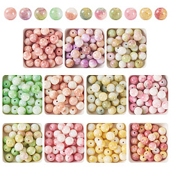 220Pcs 11 Colors Dyed Handmade Lampwork Beads&nbsp;LAMP-TA0001-41B