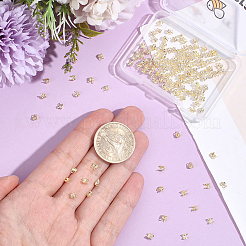 150Pcs Brass Bead Tips&nbsp;KK-BBC0027-85B