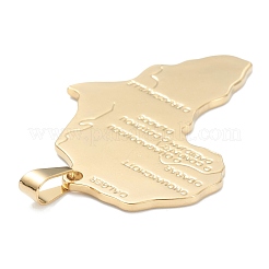 304 Stainless Steel Big Pendants&nbsp;STAS-J036-046C-G