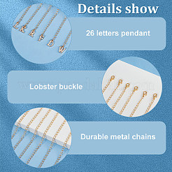 Letter A~Z Alloy Rhinestone Pendant Decorations&nbsp;HJEW-AB00369