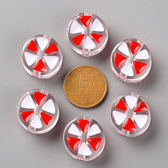 Transparent Enamel Acrylic Beads&nbsp;X-TACR-S155-005F