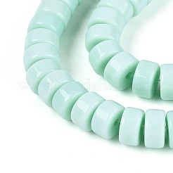 Opaque Solid Color Glass Beads Strands&nbsp;GLAA-N026-3x6mm-14