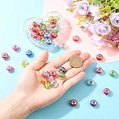 50Pcs UV Plating Resin European Beads&nbsp;RESI-YW0005-81