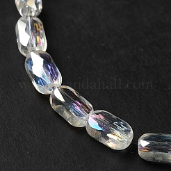 Transparent Electroplate Glass Beads Strands&nbsp;EGLA-F150-AB01
