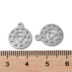Non-Tarnish Chakra 304 Stainless Steel Charms&nbsp;STAS-F300-05P