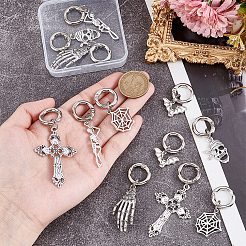 12Pcs 6 Styles Alloy Shoes Charms&nbsp;HJEW-HY00128