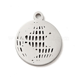 Non-Tarnish 304 Stainless Steel Pendants&nbsp;STAS-J040-19B-P