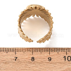 V-Shaped 304 Stainless Steel Cuff Ring Components&nbsp;SA-CBAC0DF-01B-G