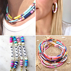 Handmade Polymer Clay Beads&nbsp;CLAY-TA0001-10
