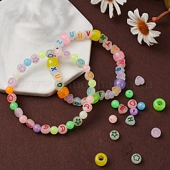 4 Style Luminous Acrylic & Plastic Beads&nbsp;LACR-YW0001-03