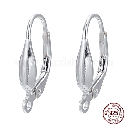 925 Sterling Silver Leverback Hoop Earrings Findings&nbsp;STER-A002-236