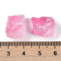 Transparent Spray Paint Glass Beads&nbsp;X1-GLAA-H035-01
