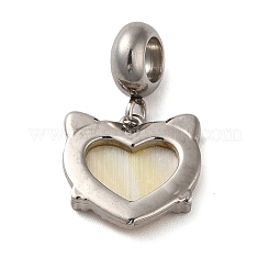 304 Stainless Steel European Dangle Charms&nbsp;X-STAS-G308-32P