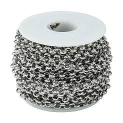 Tarnish Resistant 304 Stainless Steel Rolo Chains&nbsp;STAS-M032-42P-5.7mm