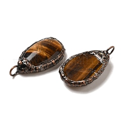 Natural Tiger Eye Pendants&nbsp;G-K381-05R-06