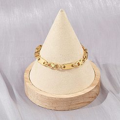 304 Stainless Steel Chain Bracelets for Women Men&nbsp;BJEW-Z143-28G
