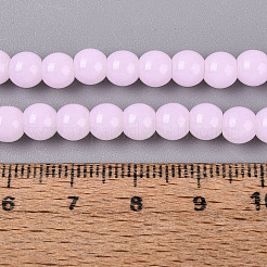 Imitation Jade Glass Beads Strands&nbsp;GLAA-T032-J6mm-04