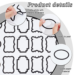 6 Sheets 3 Styles PVC Blank Self-Adhesive Stickers for Seasoning Jar&nbsp;DIY-GO0001-19